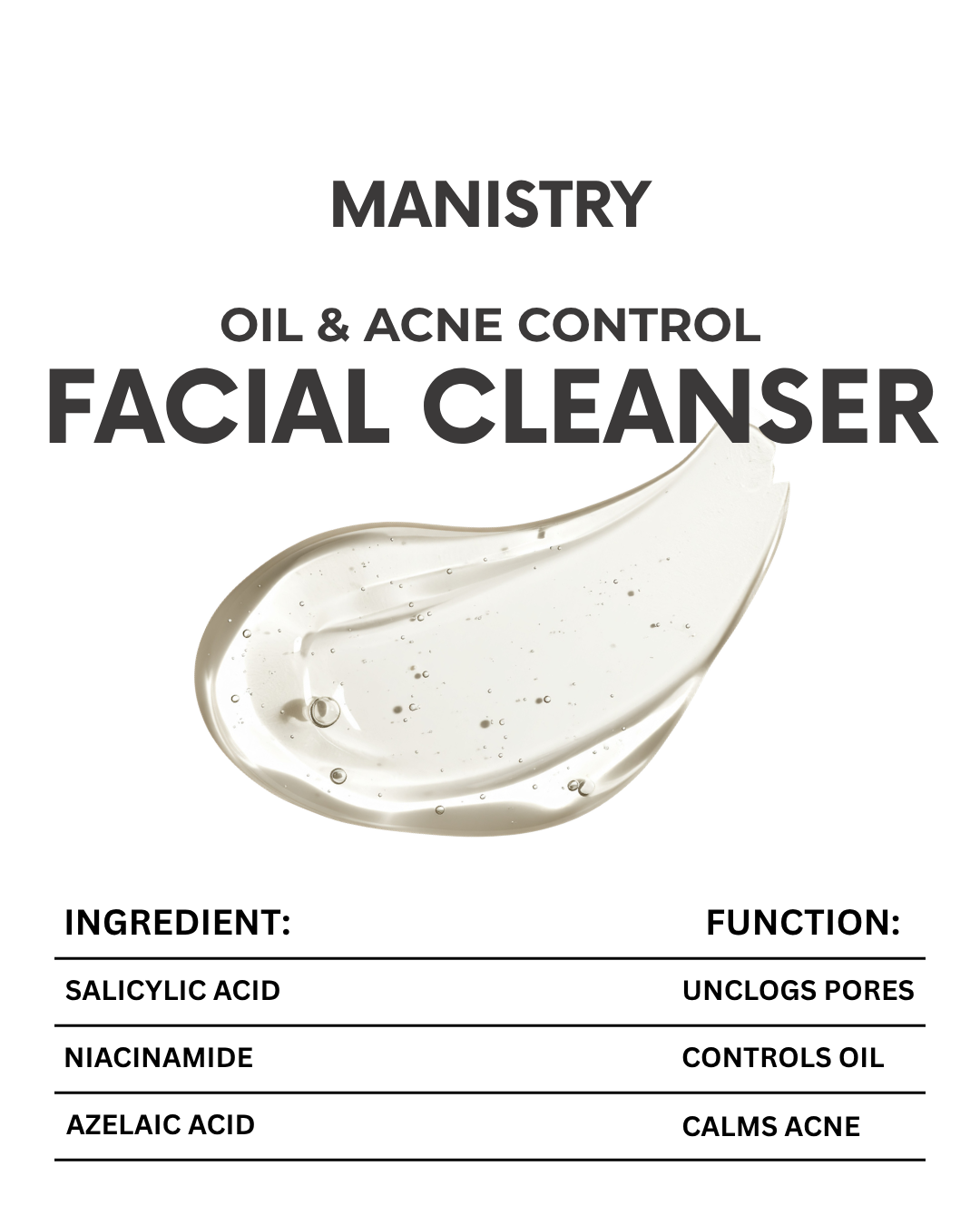 OIL AND ACNE CONTROL FACIAL CLEANSER